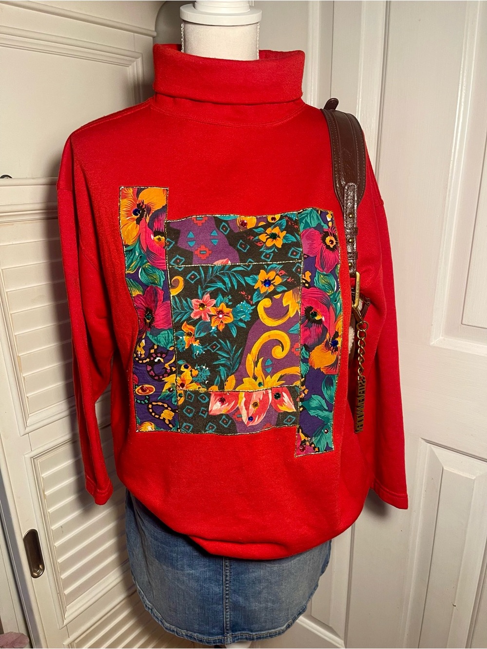 Pasta : 90s Red Turtleneck Sweatshirt!!